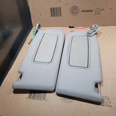 PAR de para-sol Volvo XC70 2002 2003 2004 cinza iluminado FRETE GRÁTIS! - Imagem 1 de 4