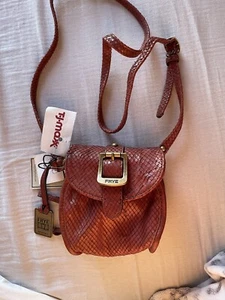 FRYE Small Leather Crossbody Bag Pouch New - Picture 1 of 7