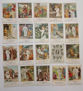 20 antiche carte collezionabili quadri religiosi primi '900 studio biblico - Foto 1 di 13