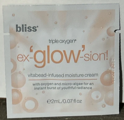 (25) Crema hidratante con infusión de Vitabead Vitabead triple oxígeno ex-GLOW-sion BLISS 0,07 oz ea Foto 1 de 3