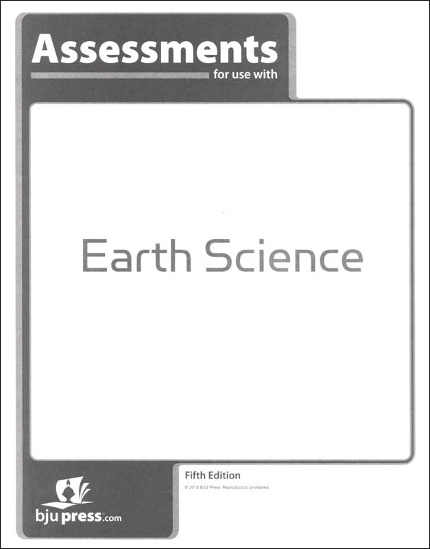 BJU Press Earth Science Assessments - 5 Ed 508713