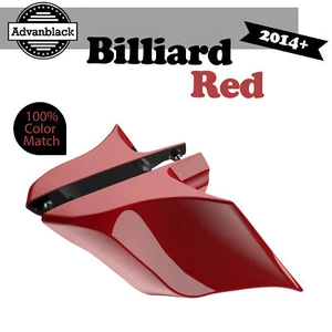 For 14+ Harley Advanblack CVO Stretched Extended Side Cover BILLIARD RED - Picture 1 of 7