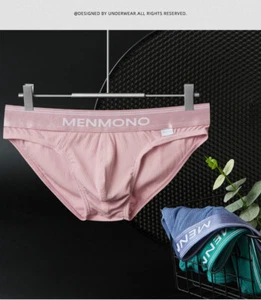 Mens Modal Sexy Briefs Youth Low Waist Tight Fitting Sports Breathable Underwear - Picture 1 of 22