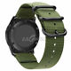 Two-Piece Nylon Canvas  Sport Unisex Watch Band Strap 20mm Quick Release