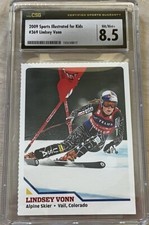 Lindsey Vonn 2009 Sports Illustrated for Kids SI Rookie Card CSG grade 8.5 NmMt+