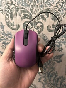 Purple Corded Mouse Color Classic Beauty School Mouse New - Imagen 1 de 5