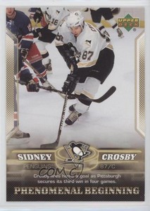 2005-06 Upper Deck Phenomenal Beginning Gold Sidney Crosby #8 Rookie RC