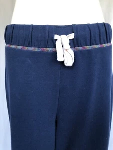 J. CREW Damen Lounge-Hose Strick mit Kordelzug blau, Medium - Bild 1 von 8