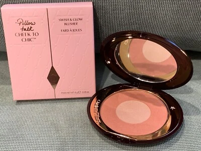 Charlotte Tilbury Cheek To Chic Swish & Glow Blusher, Pillow Talk, BNIB - Image 1 of 4