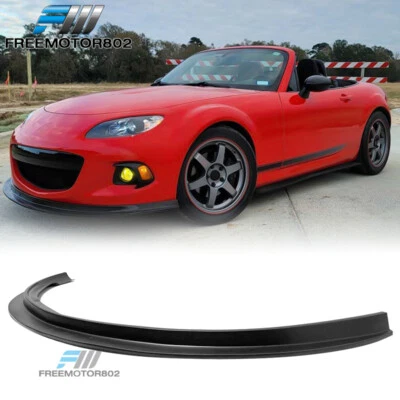 Fits 13-15 Mazda MX-5 Miata MDA Style Front Bumper Lip Spoiler Splitter Kit PU - Image 1 of 4