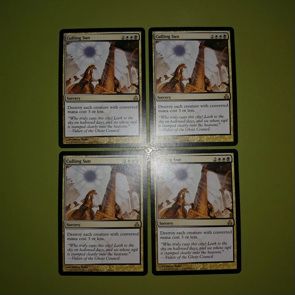 Culling Sun x4 - Guildpact - Magic the Gathering MTG 4x Playset - Image 1 of 1