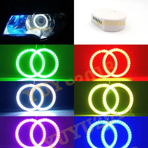 Anillo halo Bluetooth RGB para Skoda Superb 2008-13 faro halógeno LED ojo de ángel - Imagen 1 de 19