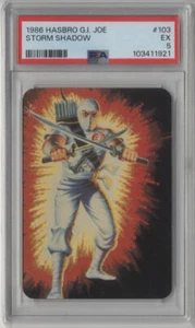 Hasbro GI Joe Cobra Storm Shadow Ninja 1986 #103 PSA 5 excelente Cobra G.I. Joe - Imagen 1 de 2