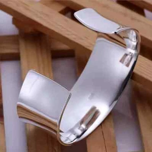 EDLES Armband 925 SILBER massiv Armkette Ring breiter ARMREIF Armzange Zirkonia - Bild 1 von 3