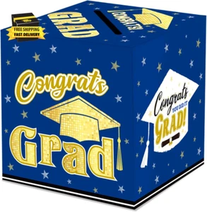 Graduation Congrats Card Box, 2025 Graduation Party Decorations Congrats Grad Ca - Picture 1 of 7