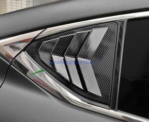 Carbon Fiber Rear Side Window Vent shutter trim For Lexus ES350 300H 2018-2021