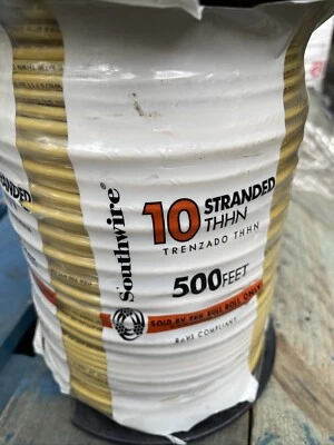 Southwire 500-ft 10-AWG Yellow Stranded Copper Thhn Wire - Image 1 of 2