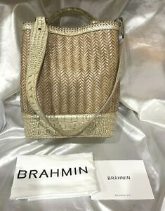 Brahmin Amelia Stardust Hutchinson Bucket Bag R10 1737 00557 MSRP $415