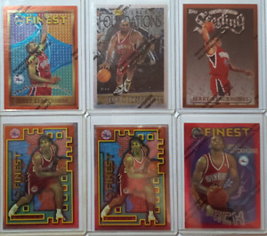 1995 Topps Finest Jerry Stackhouse 113 Rookie Mystery M28 Rack Pack 1 Silver 265