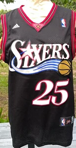 Ben Simmons Philadelphia Sixers Throwback Jersey Black Iverson Era 76ers S - Picture 1 of 3
