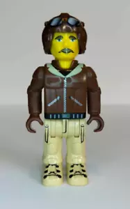 Lego Jack Stone Figurine Js008 Aviator Vintage Minifigure - 2002 - Imagen 1 de 4