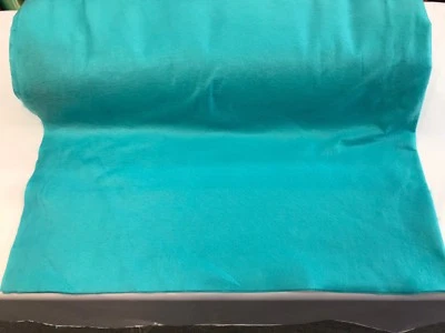 TURQUOISE ACRYLICFELT 72” WIDE-SCHOOL CRAFT-POKER TABLE FABRIC-SOLD BY YARD. - Image 1 of 4