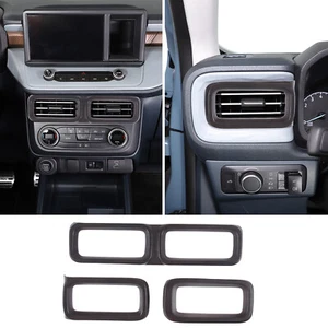 3 PIEZAS Cubierta de marco de salida de aire ABS de madera de roble para Ford Maverick 2022 up - Imagen 1 de 7