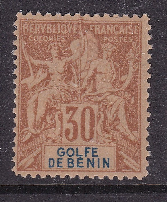 BE NIN  GOLFE  ( FR)  ^^^^ 30c  MNH CLASSIC ( Fournier  forgery) @ xdco2002benin - Image 1 of 1