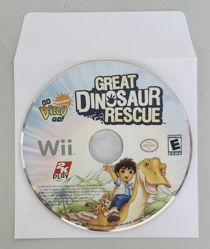 Go Diego Go!: Great Dinosaur Rescue Nintendo Wii Disc Only - Image 1 of 2
