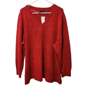 Neu mit Etikett Lane Bryant Pullover rot Acrylmischung Größe 22/24 10121-0231 - Bild 1 von 9