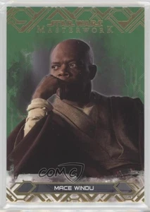 2017 Topps Star Wars Masterwork Green 51/99 Mace Windu #3 0ad - Picture 1 of 3