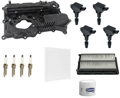 For Hyundai Sonata 2.0L Turbo 2015-2019 Valve Cover Coils Spark Plugs & Filters - Image 1 of 4