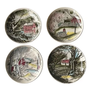 4er Set Johnson Bros Friendly Village England Butterdosen 4 Zoll - Bild 1 von 8