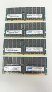4 x Crucial MT36LDT3272G-5X Memory Ram 256MB EDO 50ns ECC - Picture 1 of 4