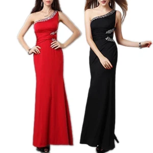 Vestito donna abito lungo cocktail vestito party abito strass cerimonia - Bild 1 von 7