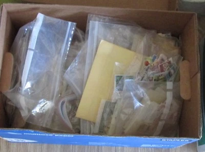 Worldwide Stamps lot. lot of 10,000 used stamps , off paper stamps. BOX Lot - Image 1 of 4