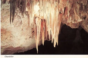 Carlsbad Caverns National Park Big Room Chandelier NM Vintage Postcard - Picture 1 of 2