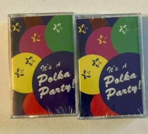 Vintage IT'S A POLKA PARTY! 2 TAPES-FACTORY SEALED! Audio Cassette Tape-RARE!!!! - Picture 1 of 2