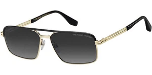 Gafas de sol rectangulares en tono dorado Marc Jacobs para hombre con lente degradada MARC473S 0RHL9O - Imagen 1 de 3