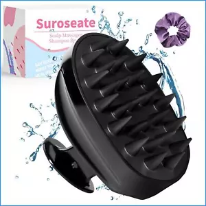 Scalp Massager Shampoo Brush Scrubber with Soft Silicone Bristle for Hair Growth - Picture 1 of 15