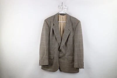 Blazer Traje Abrigo Chaqueta Vintage Años 80 90 Burberry Para Hombres 40R Lana Pata de Gallo EE. UU. Foto 1 de 4