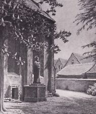Guhrau/ Góra- An der Kirche, Nach einer Grafik von Hausdorff