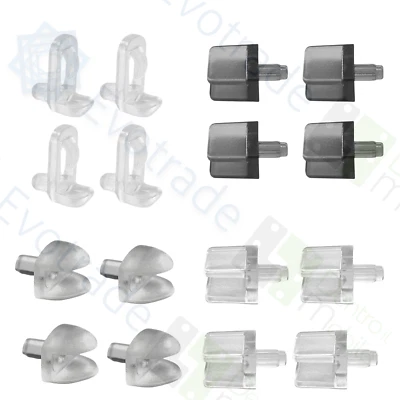 Reggi Cristallo per Ripiani in Vetro, Mobili e Vetrine - Kit 20/50/100 Pezzi - Image 1 of 3