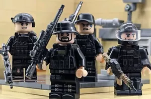 Custom Printed LEGO Minifigure (4x) Marksman Black Ops Foxtrot Squad Operators - Picture 1 of 8