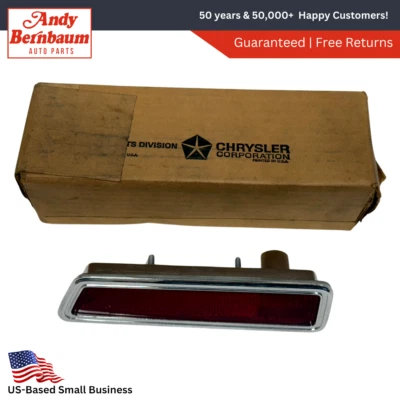 Luz de señalización lateral derecha del pasajero Dodge Dart 1970-1971 3403688 NOS. Foto 1 de 4