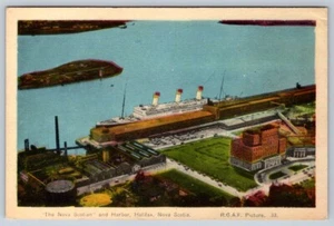 The Nova Scotian And Harbor, Halifax, Nova Scotia, Vintage PECO Postcard - Bild 1 von 2