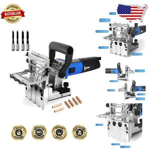 Compact Dual-Spindle Doweling Jointer with 80 Dowels and Variable Depth Settings - Picture 1 of 9