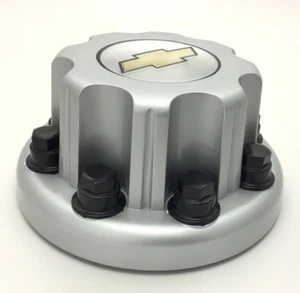 01-07 Chevrolet 3500 03-24 Express 1 ton Dual Rear Wheel 8 lug Silver Center Cap - Picture 1 of 6