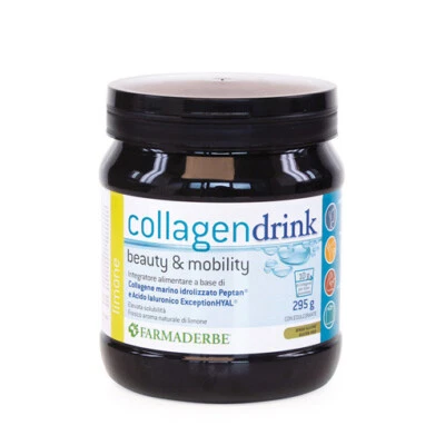 FARMADERBE Collagen Drink Limone 295g integratore collagene e acido ialuronico