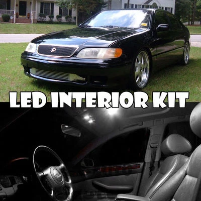 Kit completo de bombilla de xenón interior luz LED blanca para Lexus GS300 91-97 CANTIDAD = 15 Foto 1 de 4